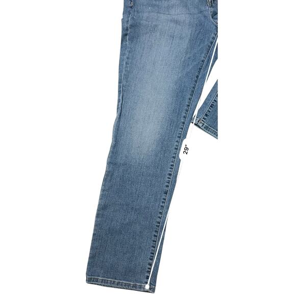 Lauren Ralph Lauren Mid Rise Stretch Straight Leg Blue Jeans 14 Casual ED - Picture 6 of 12